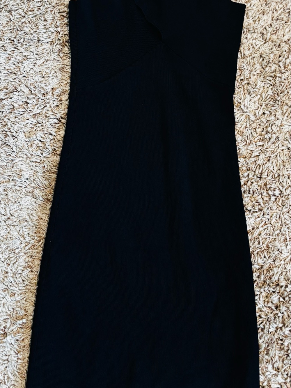 Zara Black Cross-Front Mini Knit Sheath Dress - Picture 3 of 6